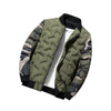 A2Z Men's Camo Sleeve Quilted Bomber Jacket | BH2404