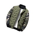 A2Z Men's Camo Sleeve Quilted Bomber Jacket | BH2404